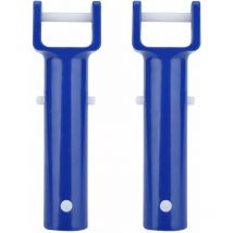 2Pcs Poignée Bleu De Piscine Clip De Spa Accessoires De Piscine Flexible Spa Et Piscine Tête D'aspirateur