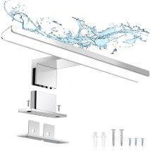 Lámpara de espejo de baño de 6 W, 30 cm, 400 lm, luz LED para armario, blanco frío 6000 K, IP44, resistente al agua (300 mm) - Aplique de pared