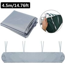 Langray - Couverture d'auvent Auvents de terrasse étanches de 4,5 m Housse de protection d'auvent latéral Store enrouleur rétractable Protection
