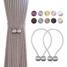Embrasse pour Rideaux, Aimanté Embrasse Rideau Aimantee Attache Rideau pour Décoration de Bureau Maison b-