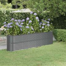Furniture Limited - Lit surélevé de jardin Acier enduit de poudre