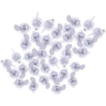 Langray - led Lampe De Ballon, 30pcs Mini Lanterne Lumière Flash pour Mariage d'anniversaire Noël Décoration De Fête (Blanc)-