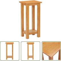 Inlife Table d'appoint 27x24x55 cm Bois de chêne massif