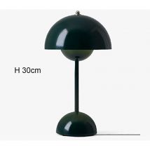 Langray - Rechargeable Champignon Lampe de table Lampe de Bureau Chambre à Coucher Bedside Éclairage Décoration 1830CM - vert foncé-