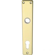 Langschild europa, pz 88, neusilber eloxiert