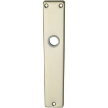 Langschild europa, ungelocht, neusilber eloxiert