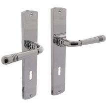 Intersteel - Langschildschildgarnitur Helena Zamak Verchromt bb 72 mm din links / rechts