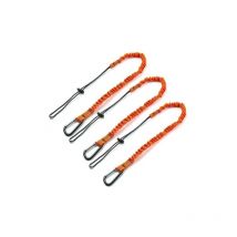 Lanière à Outils, 3 Pièce Cordon Porte-Outils de Sécurité Rétractables avec Mousqueton Simple et Extrémité de Boucle Réglable, Outil de Protection