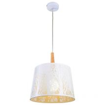 Lantern Dome Ceiling Pendant Lamp White, 1 Light, E27