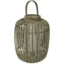 Lanterna bamboo naturale 30x30x58