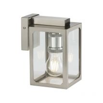 Lanterna da parete Knightsbridge E27 - Cromo spazzolato, 230 V, IP23