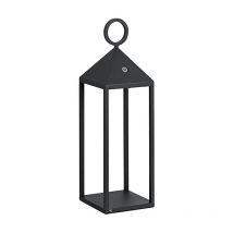 Lanterne Pic Nic LED moderne 2,2 W IP54 rechargeable et dimmable h. 47 cm anthracite