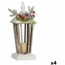 Krist+ - Lanterne led White Brown 16 x 48 x 16 cm (4 pièces)