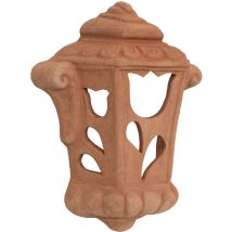 Biscottini - Lampe murale lanterne à accroche applique à suspendre en terre cuite 100% Made in Italy pour jardin extérieur et intérieur