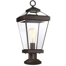 Außenleuchte Gartenlampe Sockelleuchte h 51,9 cm Bronze 1 Flammig Wegleuchte