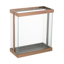 Lanterne en Verre 'Enma' 35cm Cuivre