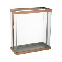 Lanterne en Verre 'Enma' 45cm Cuivre