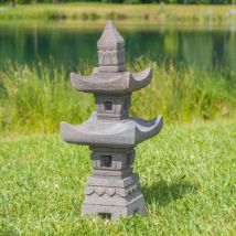 Lanterne japonaise en pierre de lave 70cm