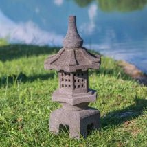 Wanda Collection - Lanterne japonaise toro en pierre de lave 55cm