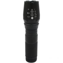 7hsevenon - Lampe de poche led extensible avec zoom et 5 modes d'éclairage Noir 7500K 20000H