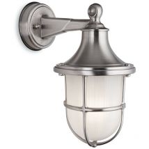 Firstlight Products - Lanterne murale d'extérieur Firstlight Nautic en laiton finition nickel IP64, E27