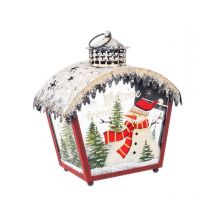 Iperbriko - Lanterne Parker C-Pupazzo Di Neve H27,5 (Lot de 2)