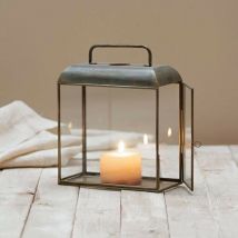 Lanterne rectangulaire medium anse fixe Atina 34x14x28cm