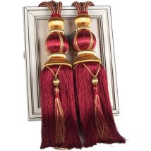 Lanterne simple suspendue boule glands rideaux boucle élingue reliure lanterne embrasses boucle tressée artisanale draperie retient les traitements