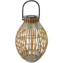 Lanterne solaire bambou h51cm - Orium
