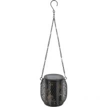 Lanterne solaire d'extérieur étanche à suspendre avec poignée et chaîne pour décoration de jardin, patio, lampe de table solaire d'extérieur