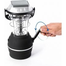 Lanterne Solaire, Lampe de Camping led Ultra Bright, 2 Modes D'éclairage Réglable, 5 Méthodes de Charge, avec Dynamo à maniv, Longue Durée