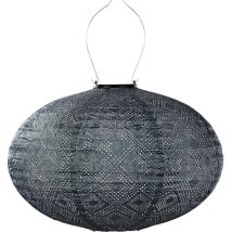 Lanterne solaire Oval 40 cm Mosaic - Grey Blue
