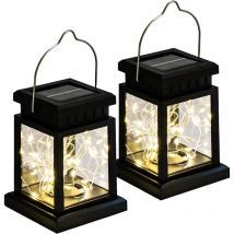 Lanterne solaire pour l'extérieur, lanternes de jardin à lumière solaire, lampe solaire suspendue, lanterne de décoration de jardin