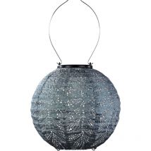 Lanterne solaire Round 20 cm Folia - Gris bleu