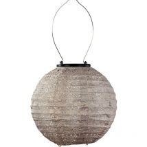 Lanterne solaire Round 20 cm Spectare - Taupe clair