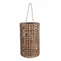 Lanterne thaïlandaise en bois marron