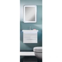 Lanzet - M9 Badmöbel Set 4-teilig, 70cm breit, Weiß, mit led u. Spiegelelement'-'90129145