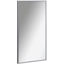 Lanzet - led Spiegel Woodblock / Wandspiegel mit umlaufender LED-Beleuchtung / Maße (b x h x t): ca. 50 x 100 x 3,5 cm / LED-Badspiegel / Rahmen in