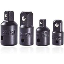 LAOA 4pcs pour clé à cliquet 1/4" 3/8" 1/2" Adaptateur pour clé Allen, Adaptateurs pour clés à douille Adaptateur à fiche et réducteur
