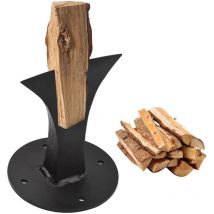 Fendeur de Buche, Fendeur de Bois de Chauffage, Fendeur de Bûches Manuel, Fendeuse Bois Manuelle avec 4 Vis, Fendage Bois pour Petit Poêle à Bois de