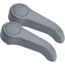 Laoa - Lot de 2 Poignées de Réglage de siège Avant Grises pour Renault Clio 2 Twingo 1 7701209658 7701470827
