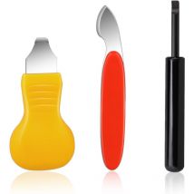 Lot de 3 outils de démontage du dos de la montre, ouvre-boîtier arrière de la montre, kit d'outils de réparation de remplacement de la batterie de la