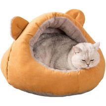 Nid de Chat Toutes Saisons nid de Chat Universel Style fermé nid de Chat épaissi Chaud en Hiver, Petit - Laoa