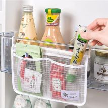 Sac de Rangement en Filet pour réfrigérateur à Suspendre, Boîte de Rangement & Organisation de la Cuisine, Sac en Filet pour la Cuisine Suspendu pour