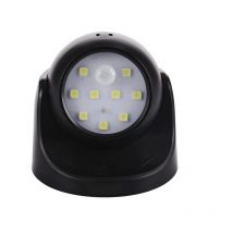 Spot led Extérieur, Spot exterieur avec Detecteur de mouvement, Projecteur led extérieur Sans Fil, 150 Lumen, Sphère Amovible, Rotation et