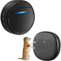 Wireless Dog Doorbell, Ring Bell to Go Outside, IP55 Waterproof Buttons, 55 Melodies, 4 Volume Levels & 950ft Range (Black, 1 Reciever, 1