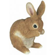 Jardindeco - Lapin en résine pattes sur le museau