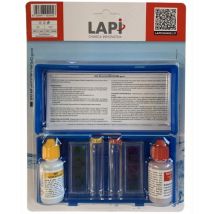 Kit Test Rapido Acqua Piscina Livello ph e cloro bromo con Reagenti 4 in 1 - Lapi