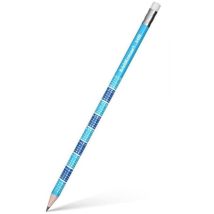 Lápiz De Grafito De Sección Redonda Con Goma Y Tabla De Multiplicar 2x2 Hb Erich Krause 45619