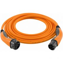 LAPP MOBILITY Type 2 Câble de Recharge, jusqu'à 11 kW, 7 m, Orange - 20 A, triphasé, pour la recharge de voitures hybrides et électriques avec